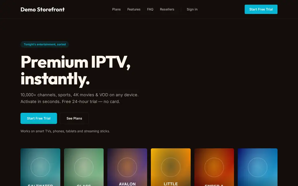 Ember (Warm dark) — preview